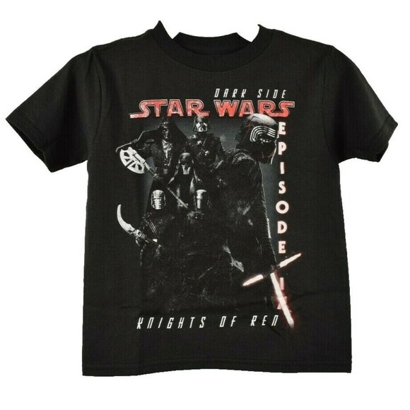 Mad Engine Kids Size 4 Star Wars Knights of Ren Episode IX Black Graphic T Shirt - Picture 1 of 4